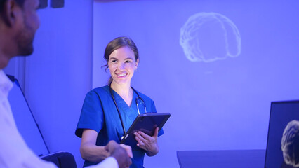 Doctors and medical professionals discuss preparing for physical and brain