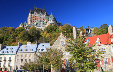 Quebec City skyline in autumn, Canada