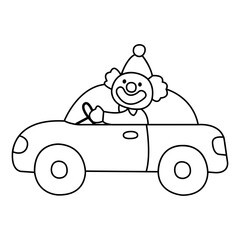 clown car outline
