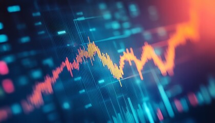 Abstract stock market data visualization: dynamic graph