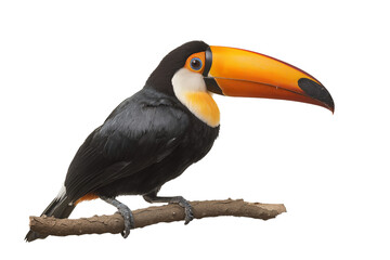 Naklejka premium Toucan isolated on transparent background - Cut out design element