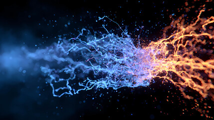 Particle Collision Abstract Sci