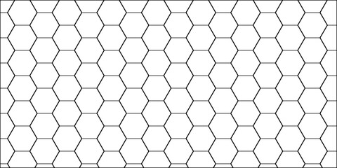 Fototapeta premium The vector seamless hexagonal honeycomb pattern creates a geometric structure ideal for a tech or business backdrop design