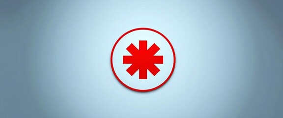 Red cross symbol on white background, medical emergency sign,  clinic,  medicine