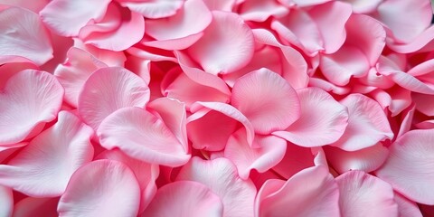 Soft pink rose petals, delicate texture, scattered arrangement,  lush,  blossom