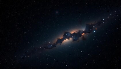 Obraz premium Vast, inky black canvas sprinkled with countless shimmering stars and distant nebulae, night sky, constellations