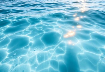 Cool, smooth, slightly salty surface of the ocean, reflecting sunlight, texture background, water surface