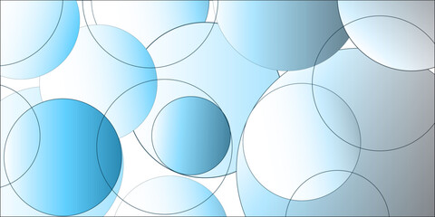 Abstract blue modern background with circle elements. Digital technology concept. vector illustration art