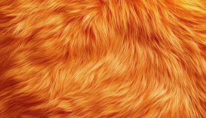 Intense orange fur texture background image