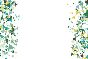 Polygonal rainbow mosaic background. Abstract low poly vector illustration. Triangular pattern in halftone style. Template geometric business design with triangle for poster, banner, card, flyer.