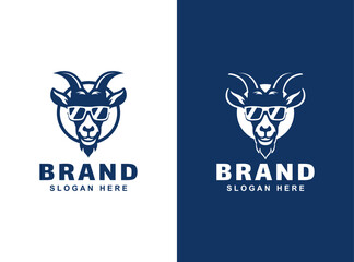 GOAT SUNGLASSES LOGO DESIGN TEMPLATE