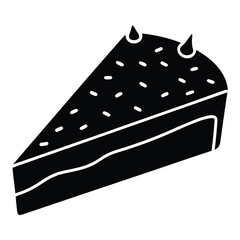 birthday cake slice with frosting and sprinkles