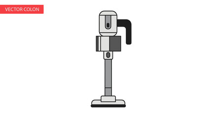 Modern Cordless Stick Vacuum Cleaner with Ergonomic Handle.