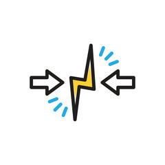 Multi color icon for argue