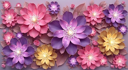 3D Flower Wallpaper