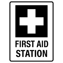 First aid station icon with transparent background — representing medical assistance, emergency care, or workplace safety.
