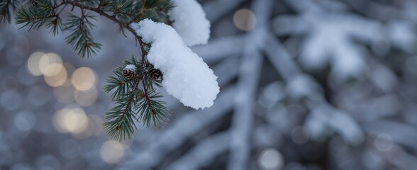 snow covered branches