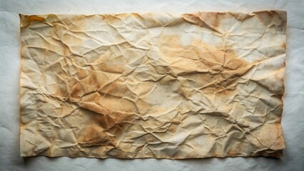 A textured background of crumpled, aged, and stained paper exhibiting a rich tapestry of discoloration and creases.