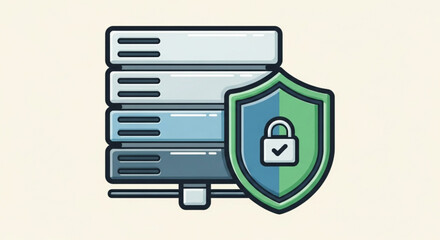 Server stack with security shield