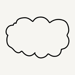 black line different shapes element design. vintage frame. coloring book . round organic blob curve bubble abstract shape frame. 