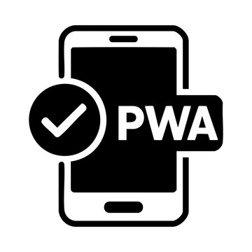 PWA mobile app icon with check mark