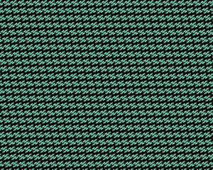 Repeating pattern of abstract shapes in mint green and black vector