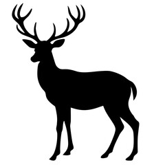 silhouette of a deer