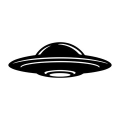 UFO black logo silhouette