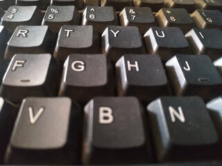 computer keyboard close up