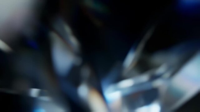 Captivating macro shot of a glimmering, multifaceted gemstone reflecting light