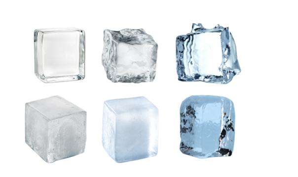 block of ice Cold blue crystal clear frozen block of ice melting to create pool of water on reflective steel surface ice blocks Frosty translucent, frigid cold blue ice block melting to create pool