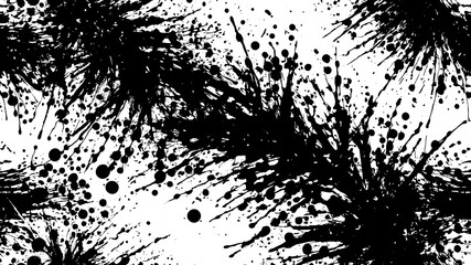 Black and White Abstract Swirl Background – High-Contrast Ink Art Texture Black and White Cracked Texture – High-Detail Distressed Surface Background  Grunge Brush Stroke Texture Pack – Black and Whit