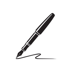 pen silhouette icon