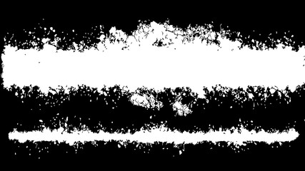 Horizontal Grunge Brush Stroke Banner