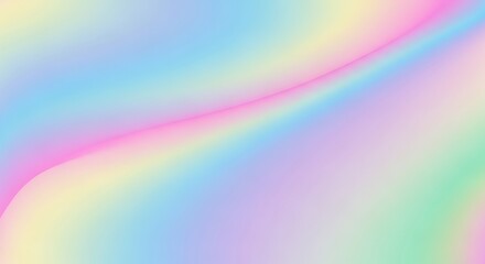 Obraz premium Abstract holographic background with pastel colors, smooth and vibrant.