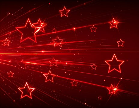 Red starburst background