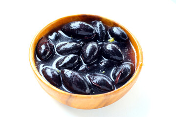 Pickled Chinese black olive in brine