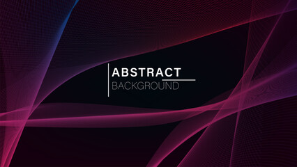 Horizontal futuristic red and blue abstract background