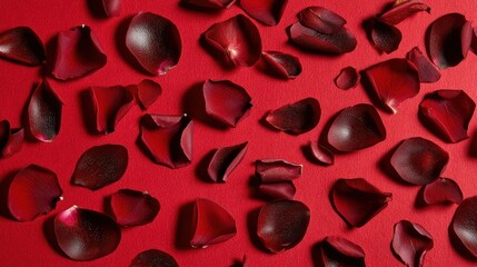 Delicate rose petals falling gracefully romantic setting close-up shot soft light elegance concept