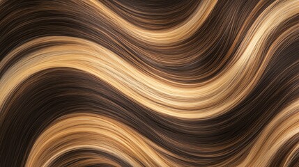 Abstract Natural Wood Grain Swirls Dark Brown and Light Tan Textured Background Macro