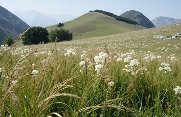 alpine meadow in summer