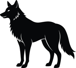 vector illustration of wolf