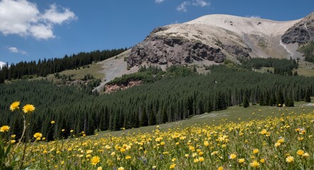 spring in the mountains