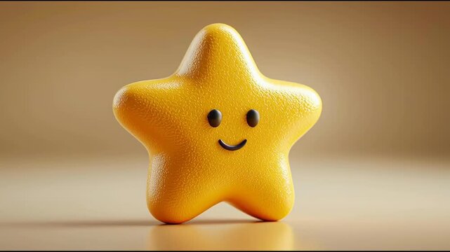 Bright shining star icon representing achievement and success in a reward system for gamification and engagement. Reward Star Icon &ndash; Animated Video Version