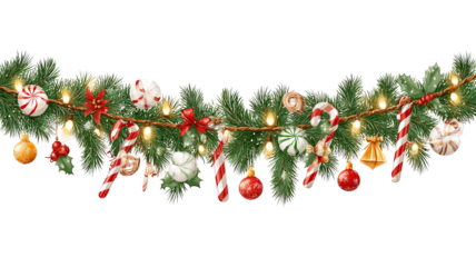 Glowing string lights isolated on white background realistic christmas garlands high resolution illumination festive decorative fairy bulbs cutout for design print and display
