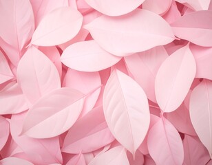 Pink leaves close-up