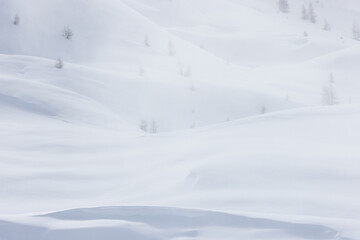 Les arcs 1800 sous la neige