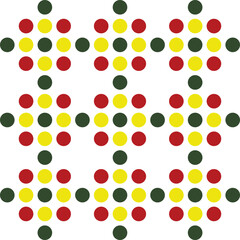 Colorful Dot Pattern Geometric Design