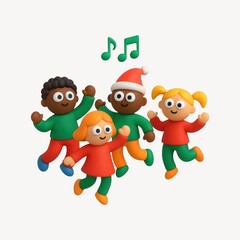 Fototapeta premium Joyful children celebrating holiday