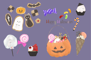 かわいいハロウィンのお菓子セット